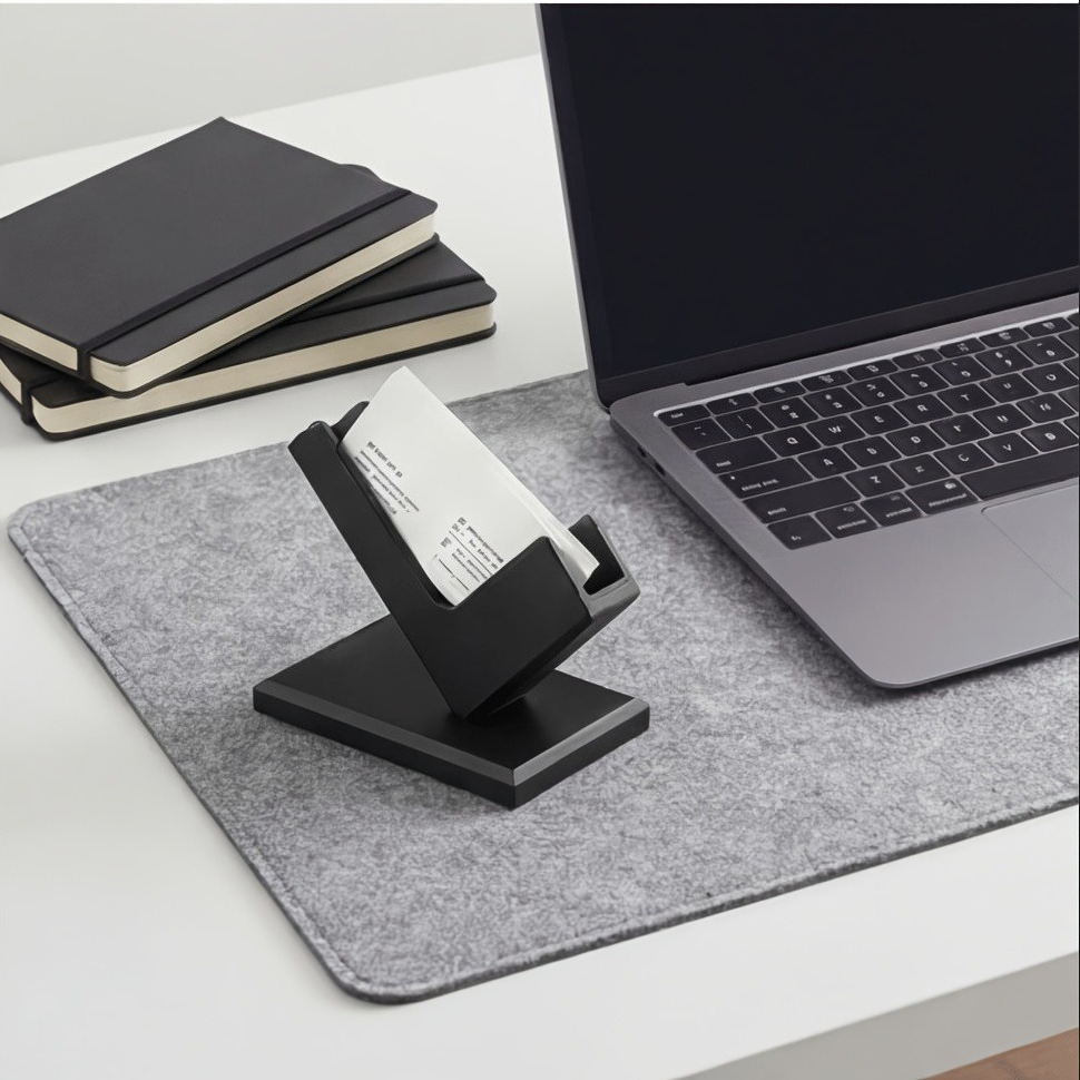 Tech Accessories For Office Desk - Industrial Style Creative Business Card Storage