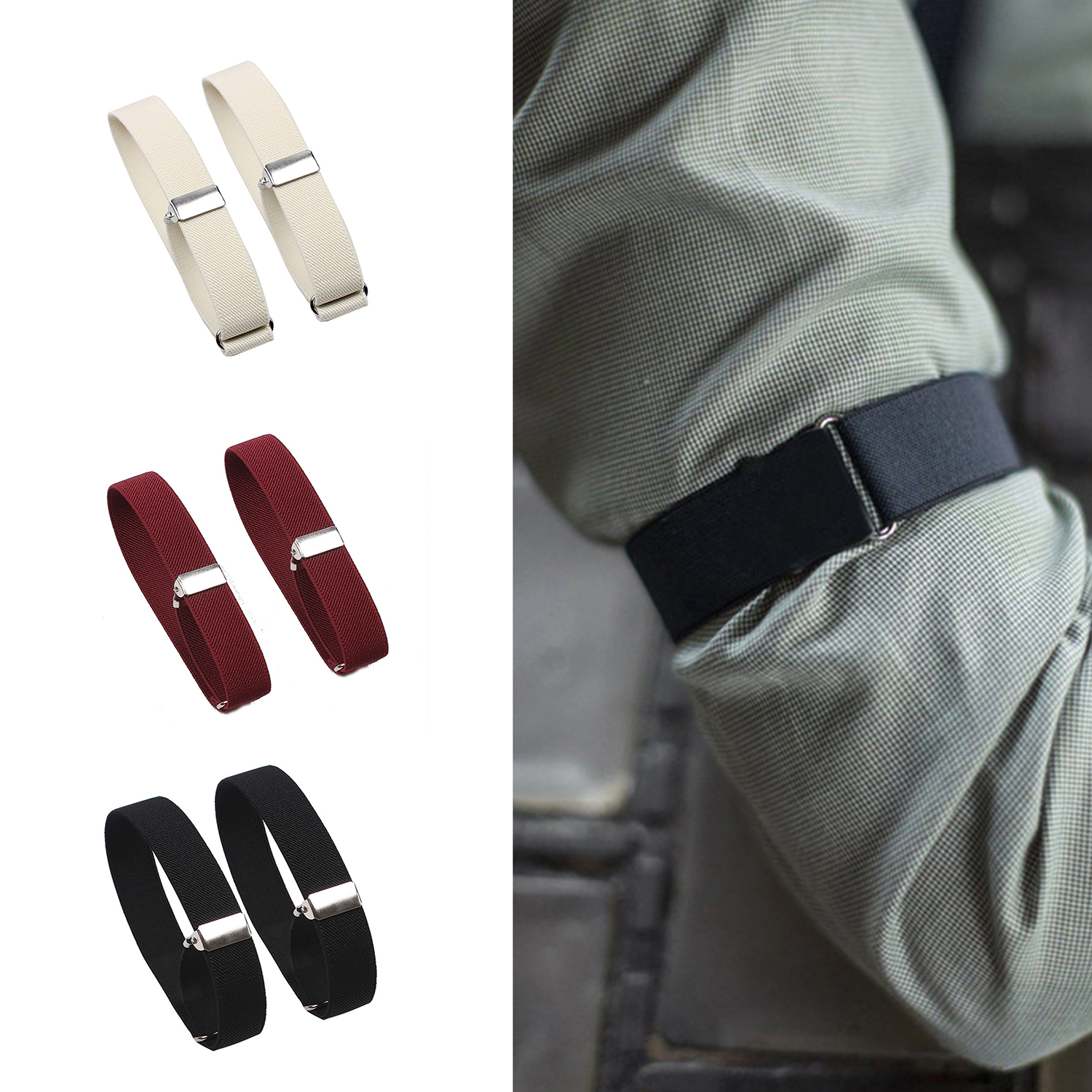 Tech Wear Accessories - 1 Pair Elastic Adjustable Armband Anti-Slip
