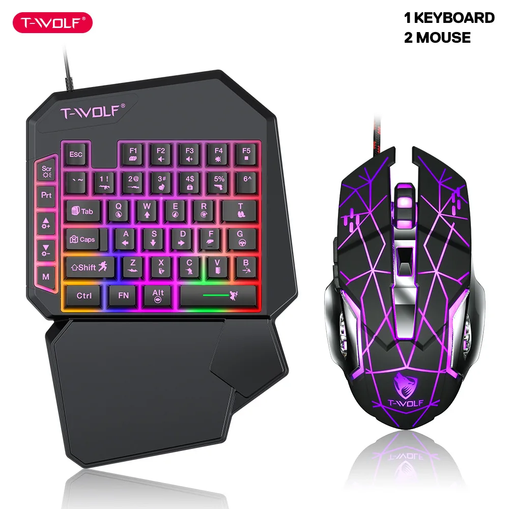 T-WOLF TF900 One Handed Keyboa - Tech Gaming Accessories avaliação e preço