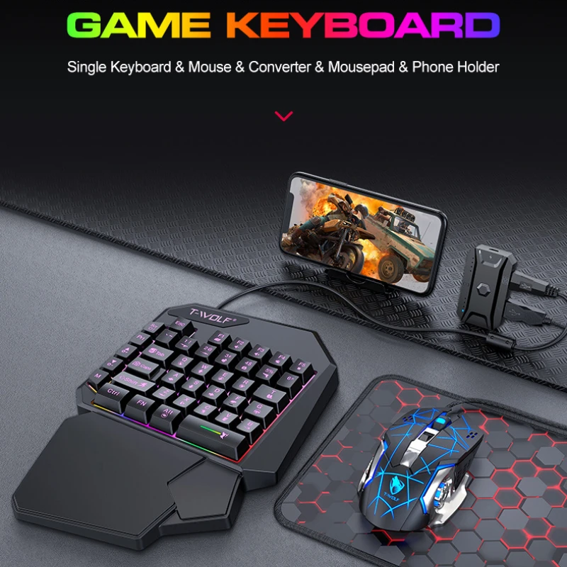 T-WOLF TF900 One Handed Keyboa - Tech Gaming Accessories avaliação e preço