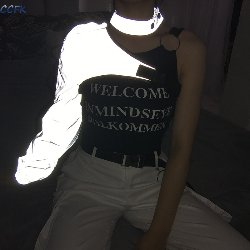 Y2k Aesthetic Reflective Women - Tech Wear Accessories avaliação e preço