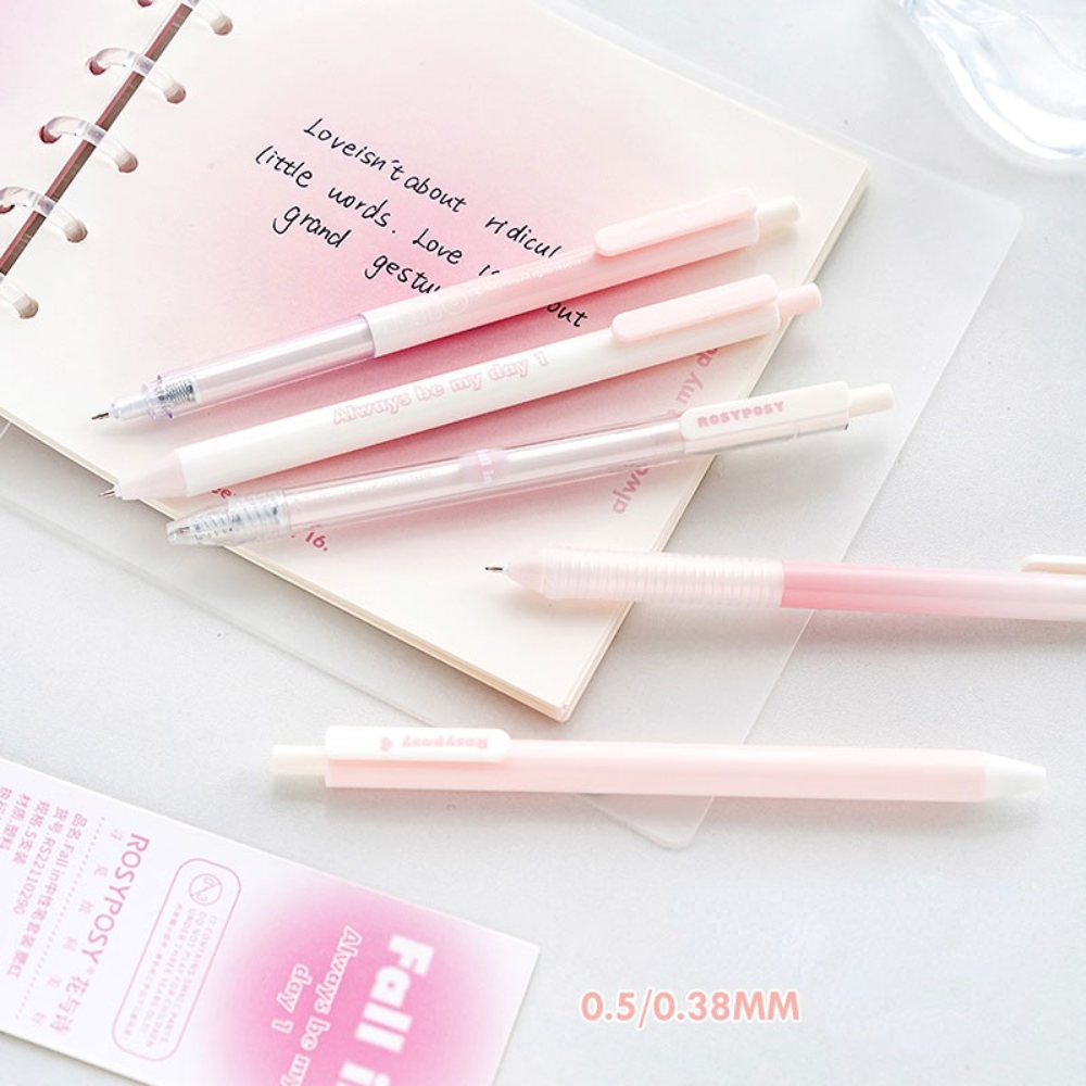 5Pcs/box Gradient Gel Pen Set  - Tech Accessories For Office avaliação e preço