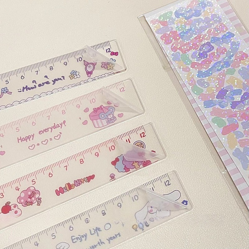Cinnamoroll Ruler Cute Sanrio  - Tech Accessories For Office avaliação e preço