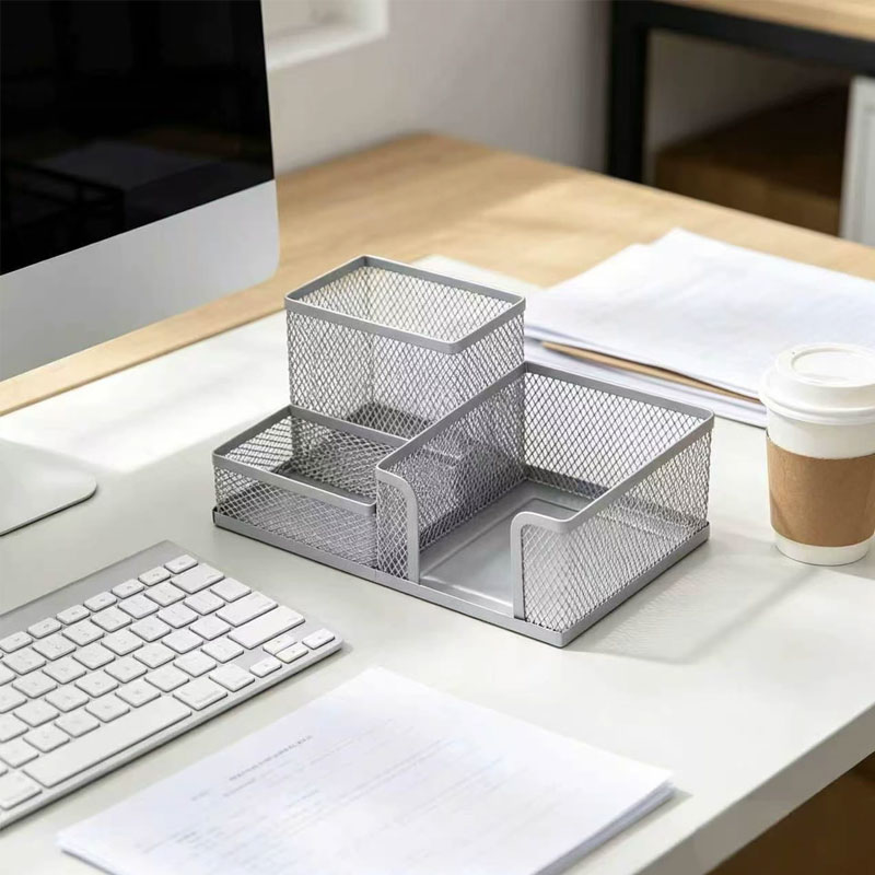 Mesh Pen Holder for Desk 3 Com - Tech Accessories For Office Desk avaliação e preço