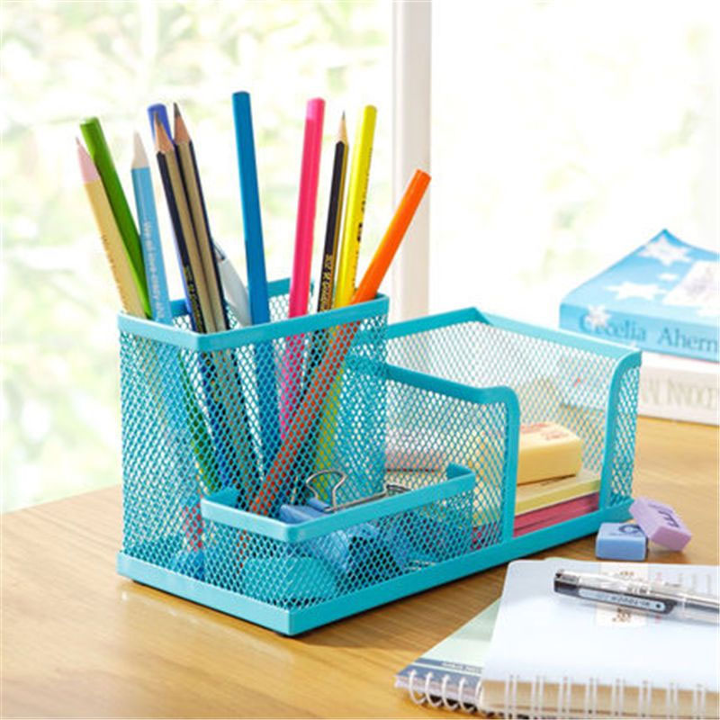 Mesh Pen Holder for Desk 3 Com - Tech Accessories For Office Desk avaliação e preço