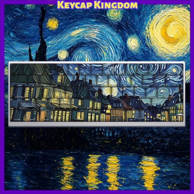 Van Gogh Starry Sky Theme Keyc - Tech Gaming Accessories avaliação e preço