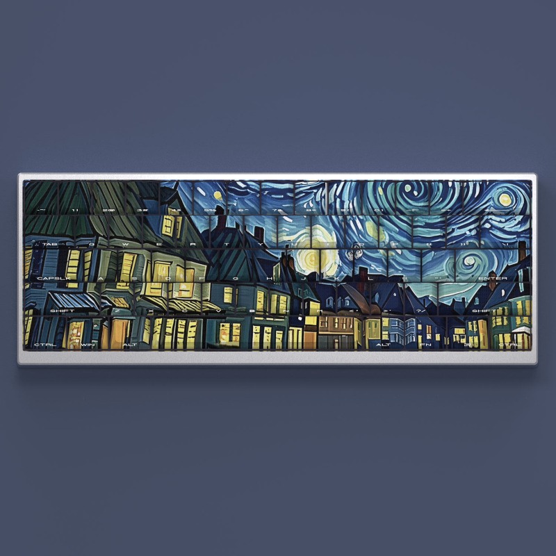 Van Gogh Starry Sky Theme Keyc - Tech Gaming Accessories avaliação e preço