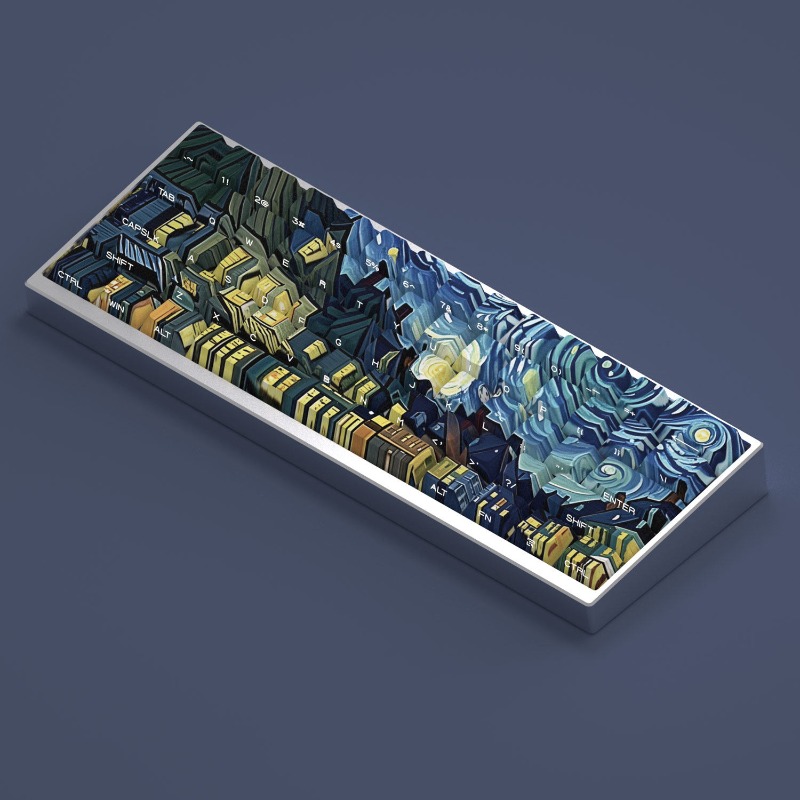 Van Gogh Starry Sky Theme Keyc - Tech Gaming Accessories avaliação e preço