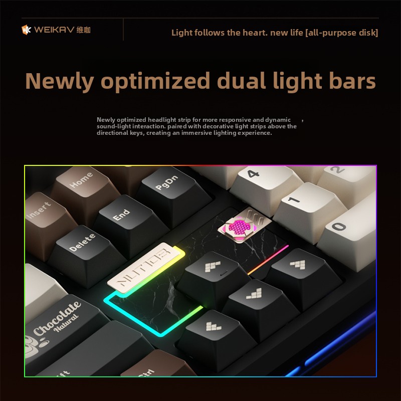 WEIKAV NUT108 Mechanical Keybo - Tech Gaming Accessories avaliação e preço