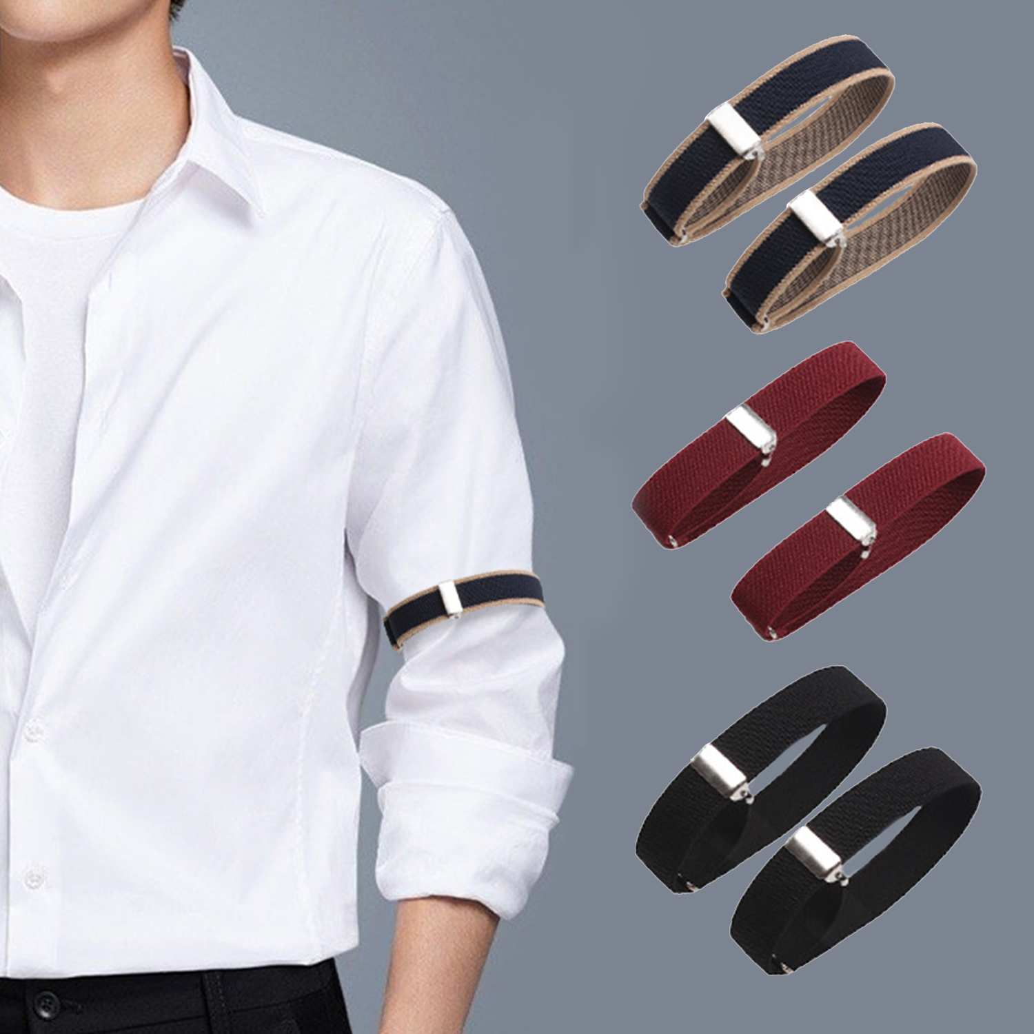 1 Pair Elastic Adjustable Armb - Tech Wear Accessories avaliação e preço
