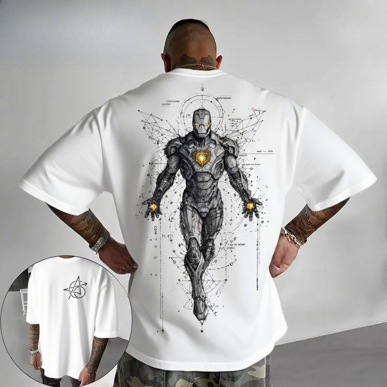 2026 New Cyberpunk Iron Man Te - Tech Accessories Shop avaliação e preço