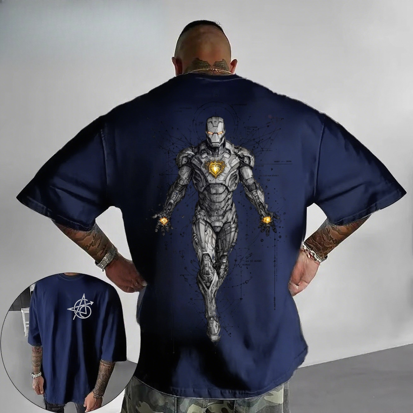 2026 New Cyberpunk Iron Man Te - Tech Accessories Shop avaliação e preço