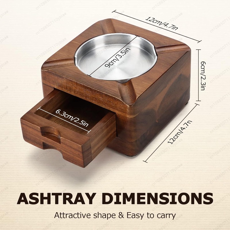 Wooden Cigar Ashtray with Phon - Tech Accessories Tablet avaliação e preço