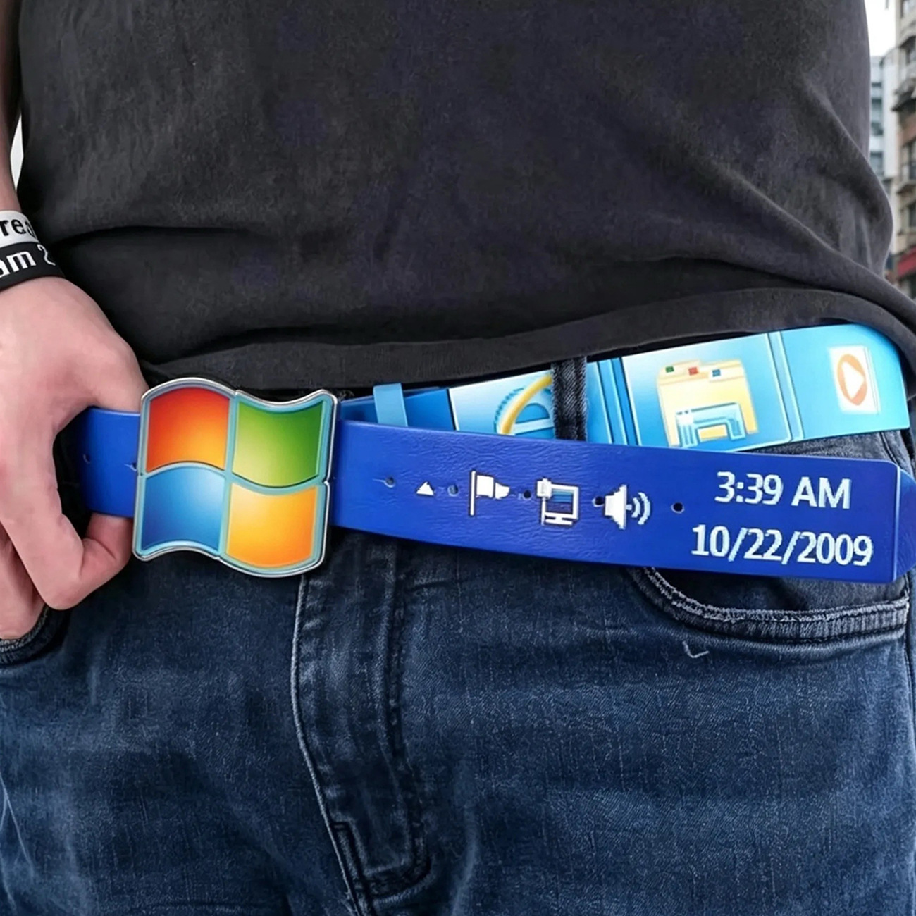 Retro Desktop UI Printed Pin B - Tech Wear Accessories avaliação e preço