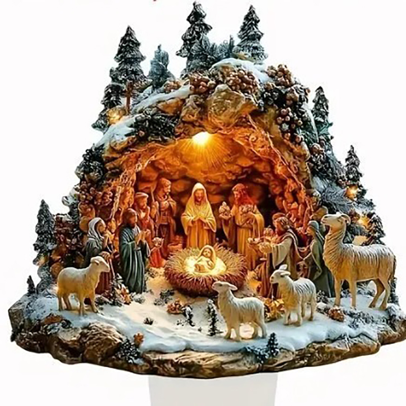 2025 New Nativity Jesus Birth  - Tech Accessories For Office Desk avaliação e preço