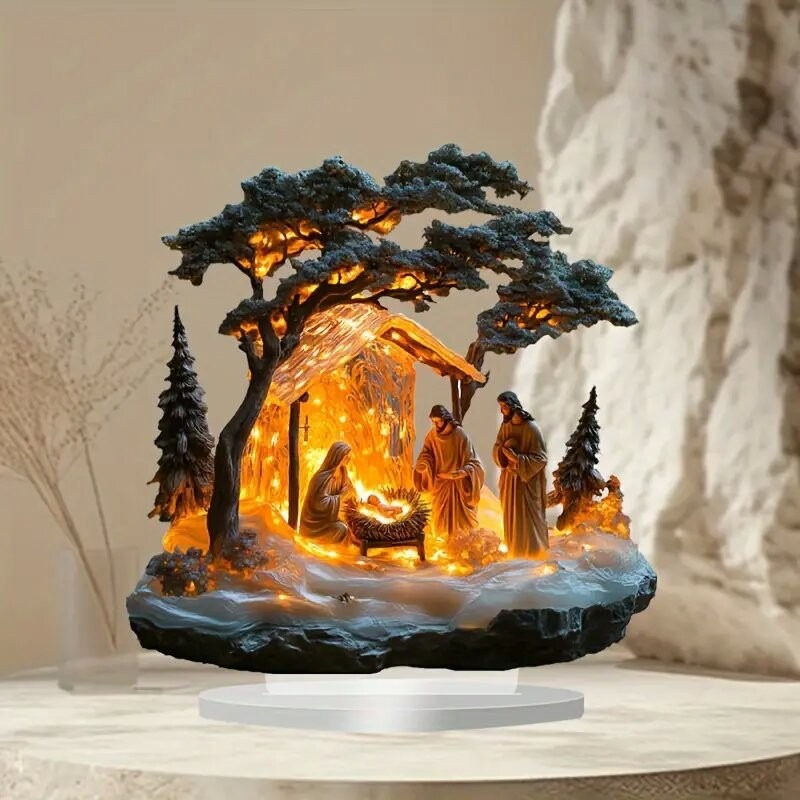 2025 New Nativity Jesus Birth  - Tech Accessories For Office Desk avaliação e preço