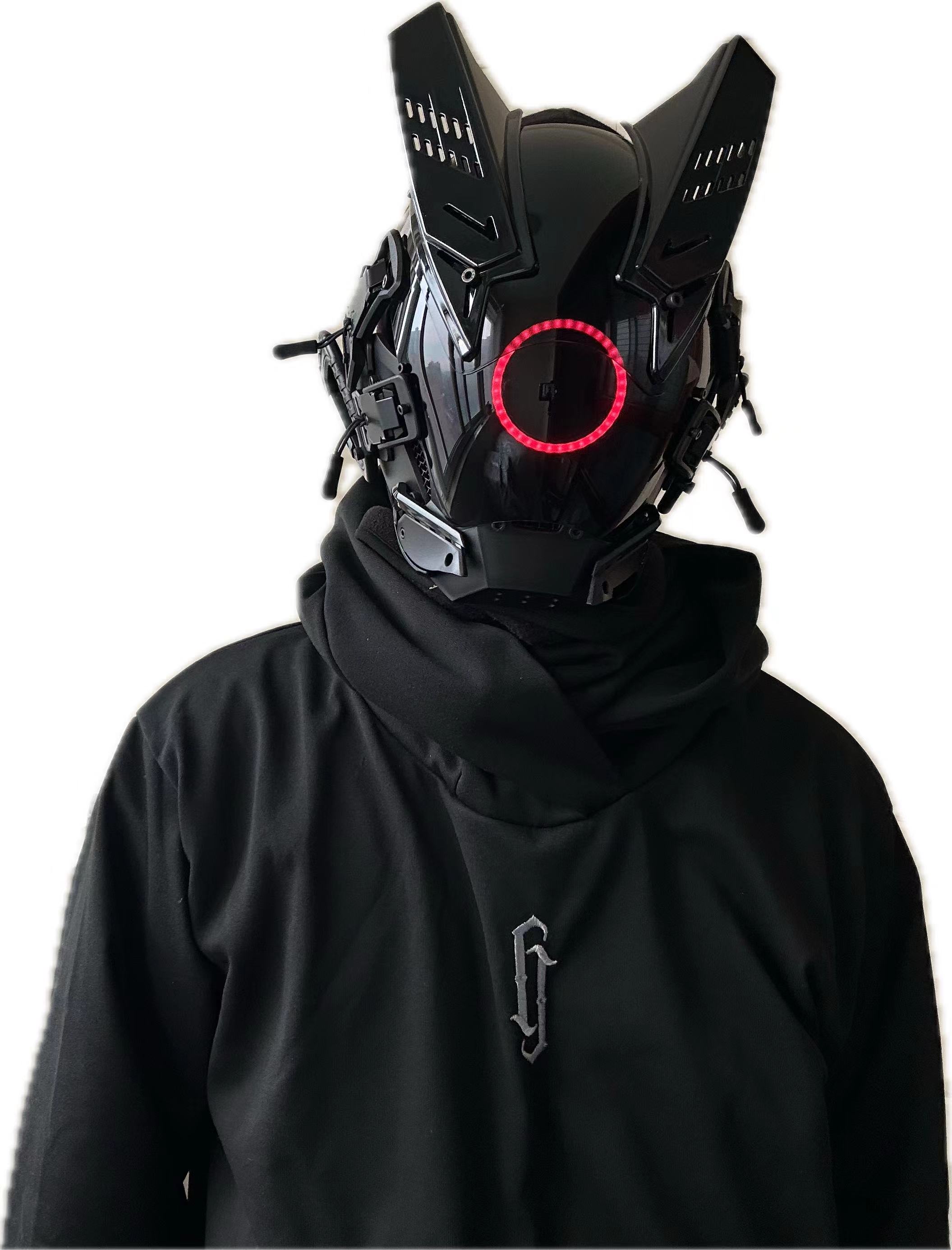Cyberpunk LED Mask Cosplay Mas - Tech Wear Accessories avaliação e preço