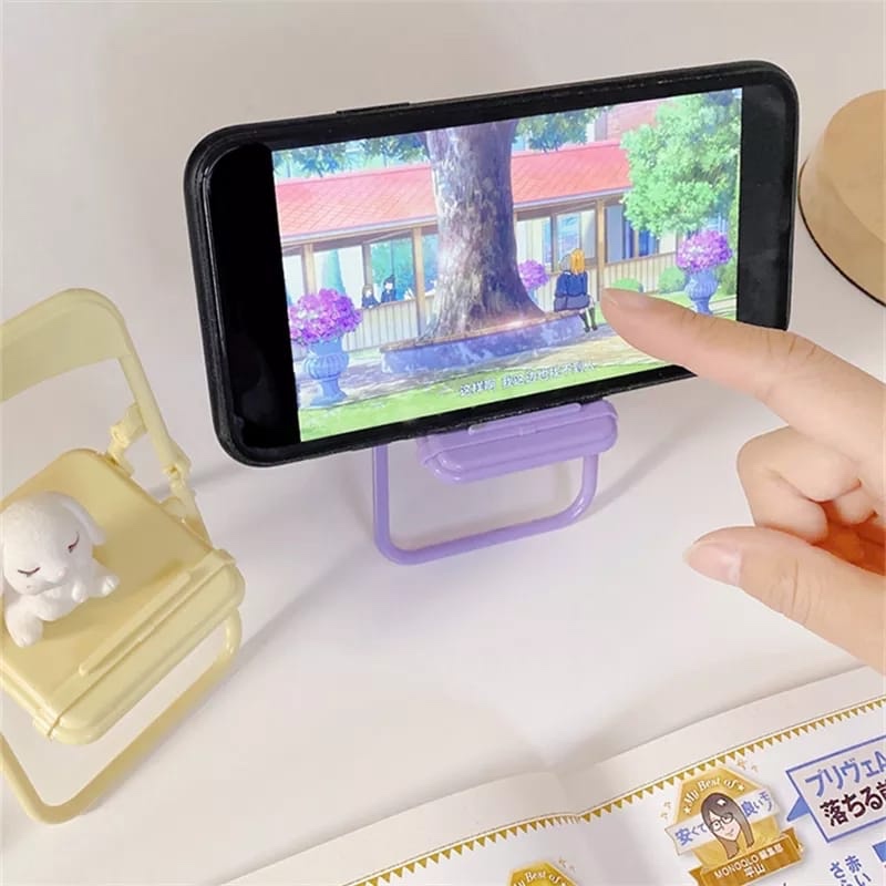 Cute Chair Phone Holder Stand  - Tech Accessories For Office Desk avaliação e preço