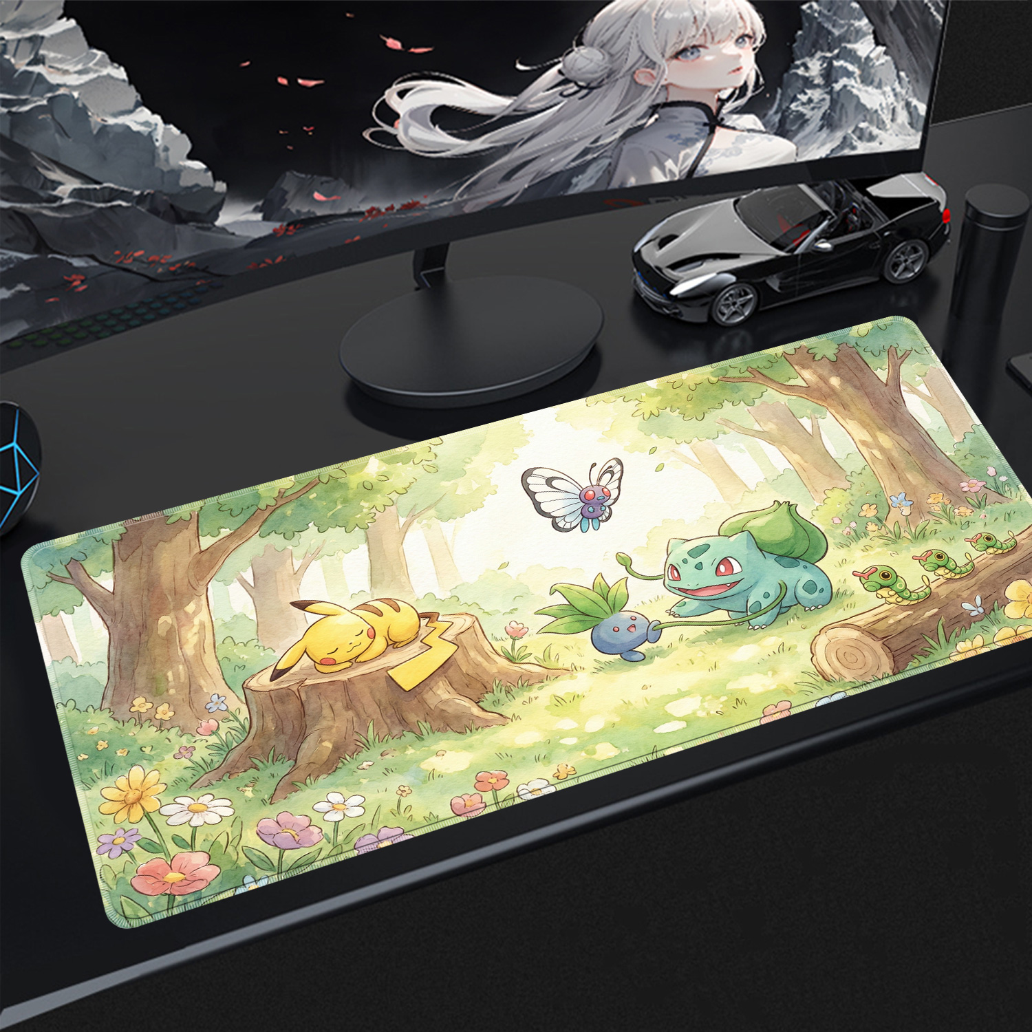 Kawaii Mouse Pad Gaming PC Acc - Tech Gaming Accessories avaliação e preço