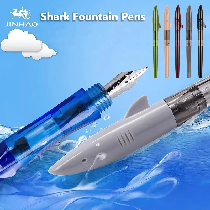 Jinhao Cute Shark Fountain Pen - High Tech Office Accessories avaliação e preço